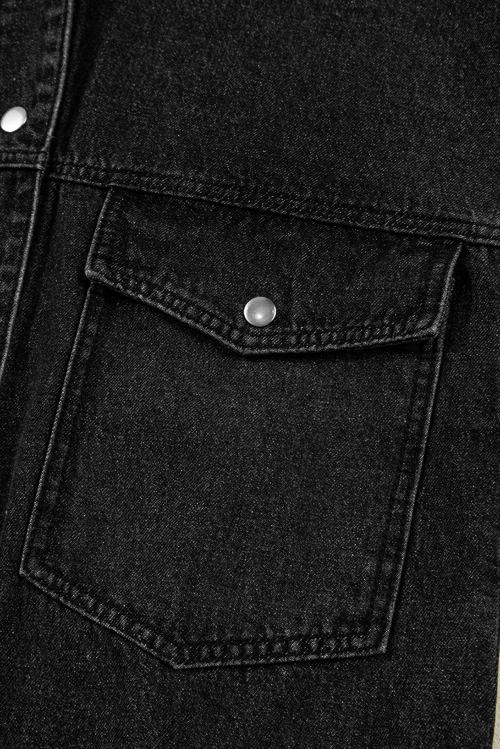 Denim jacket with hood 