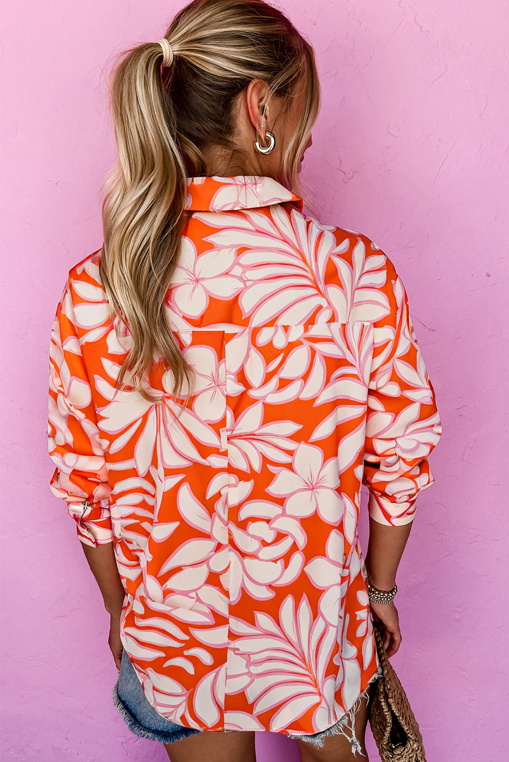 Риза с ботанически принт
