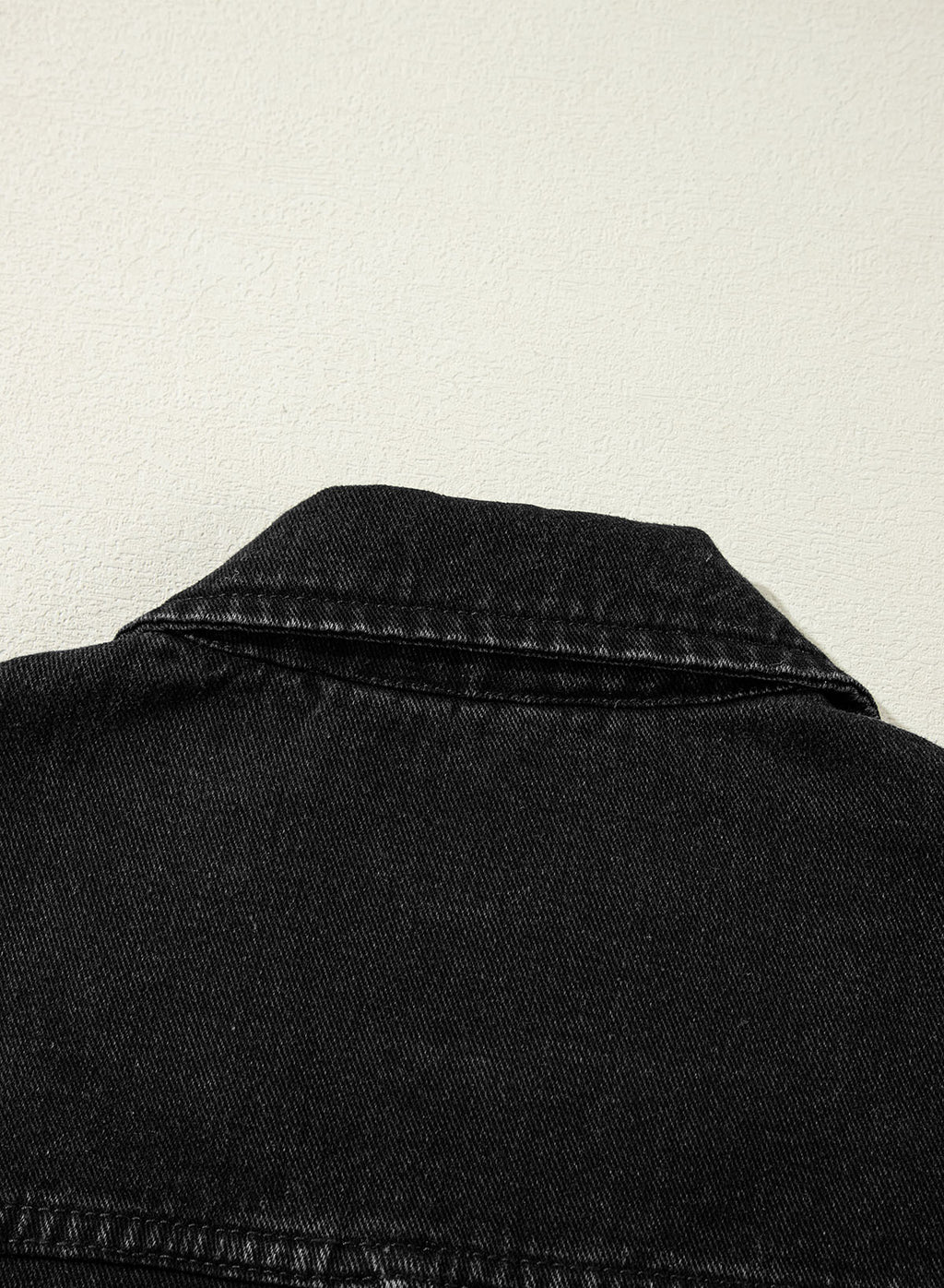 Denim jacket with lapel