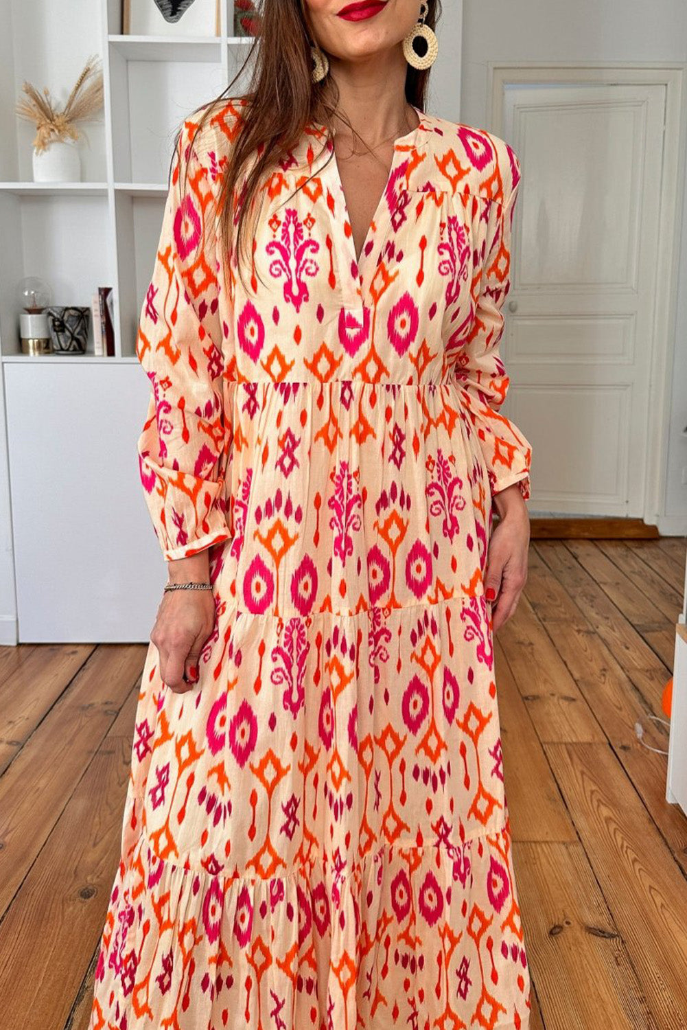 Long dress with print 