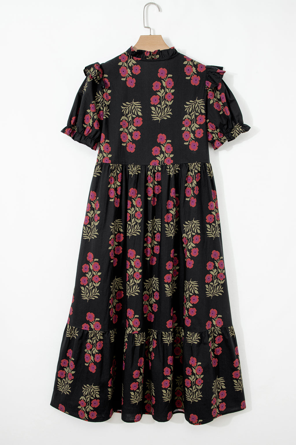 Cotton dress with floral print 