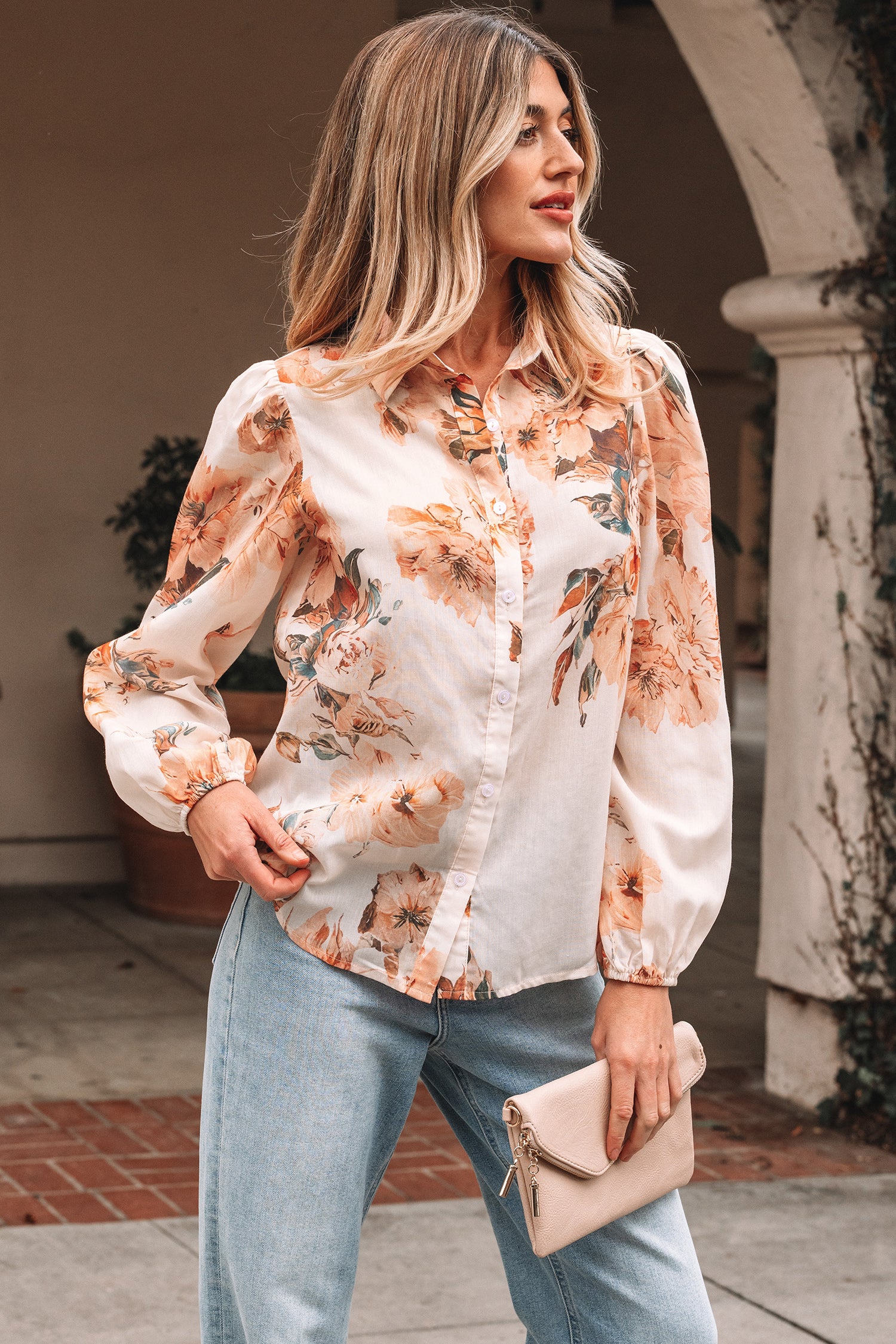 Floral print shirt 