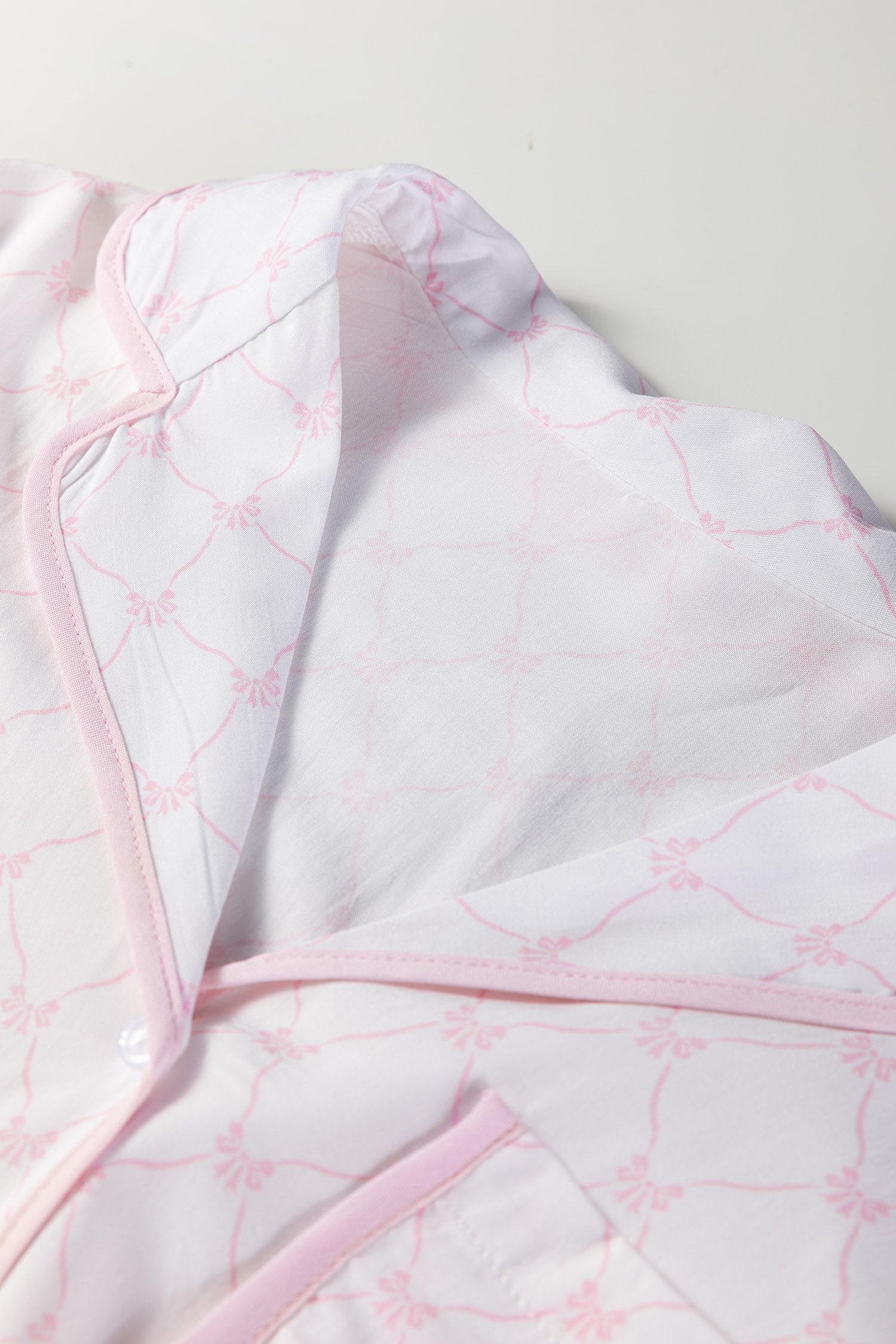 Two-piece pajama set (shirt and shorts)