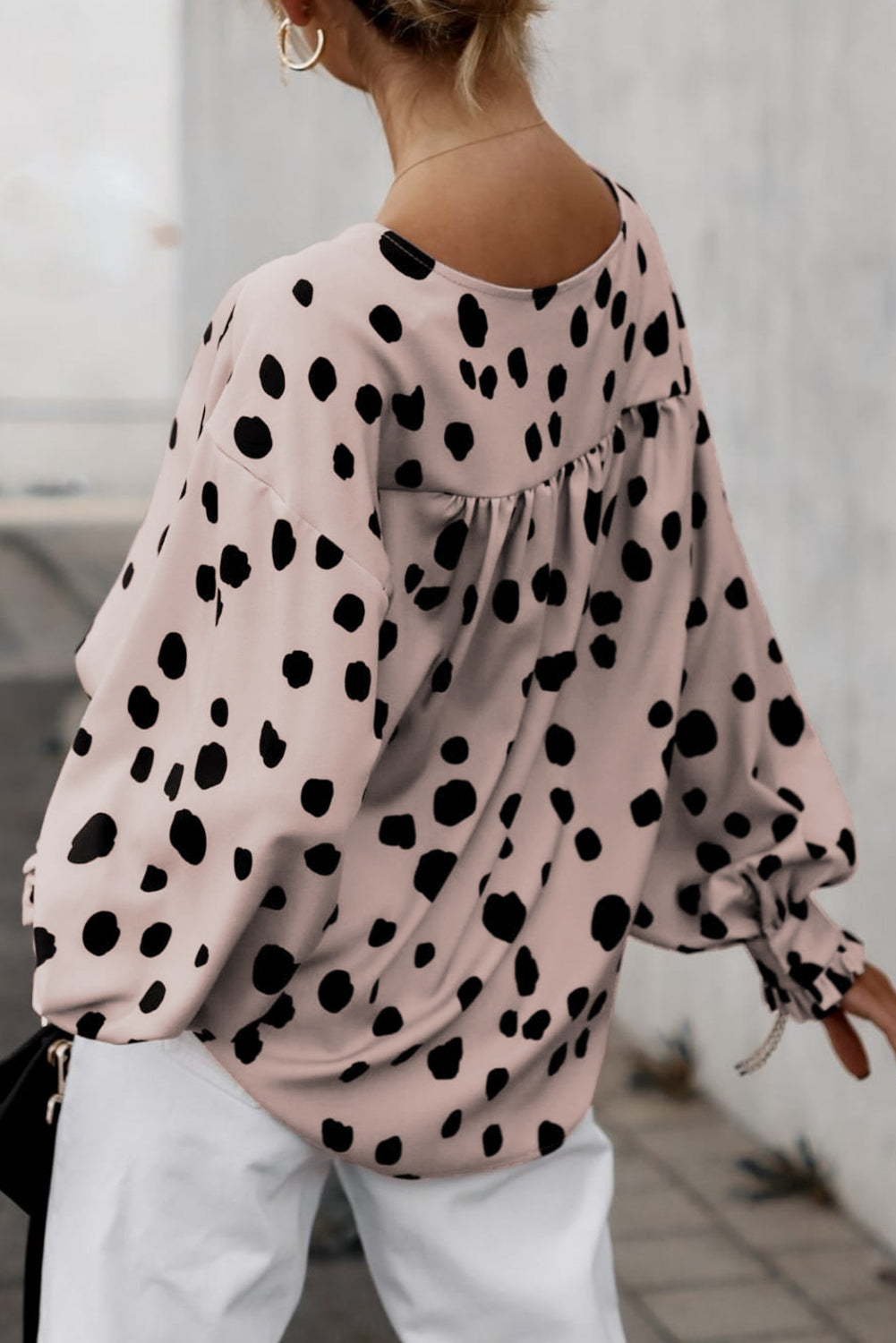 Dot print shirt 
