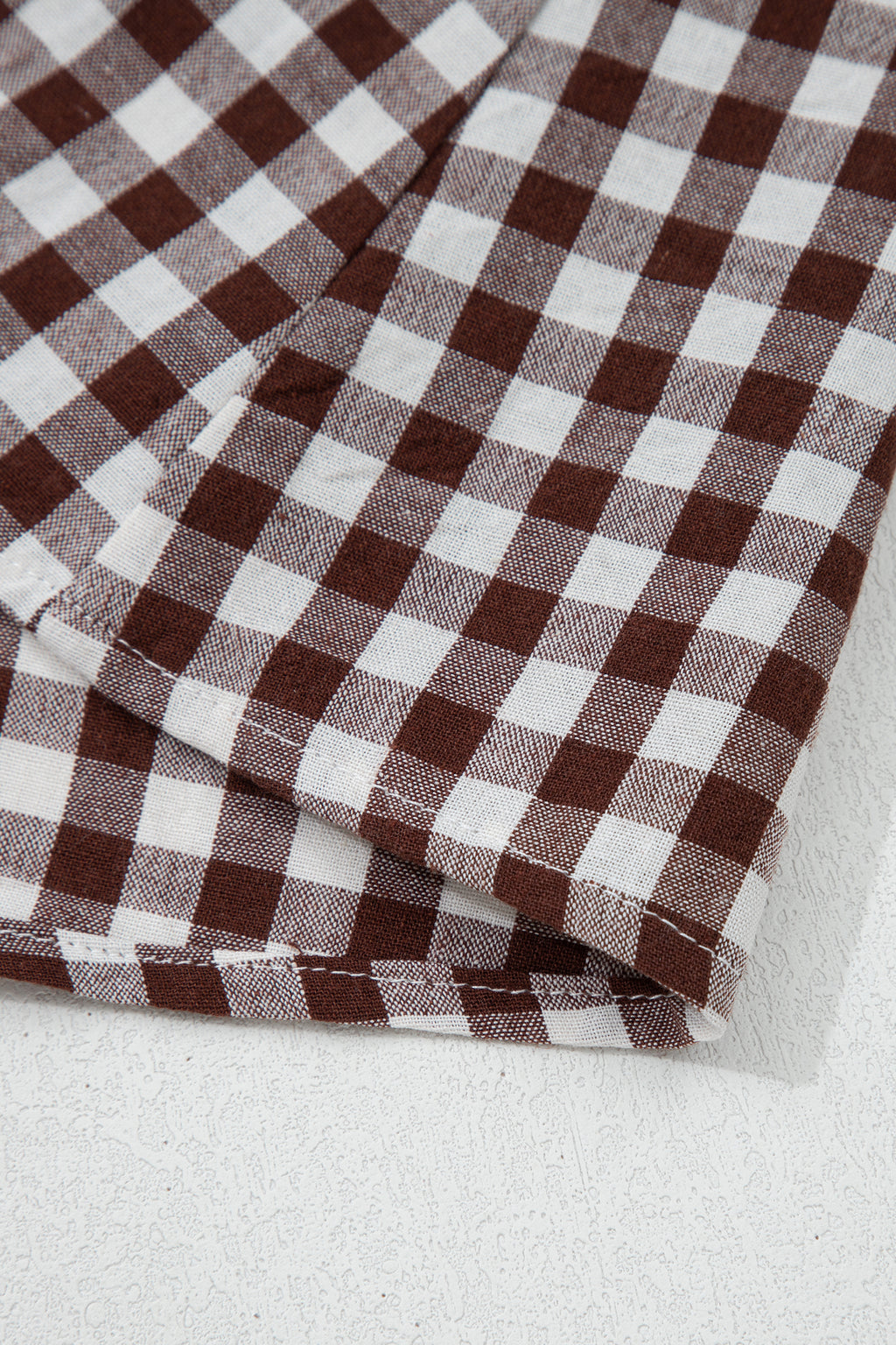 Checkered dress with zipper 