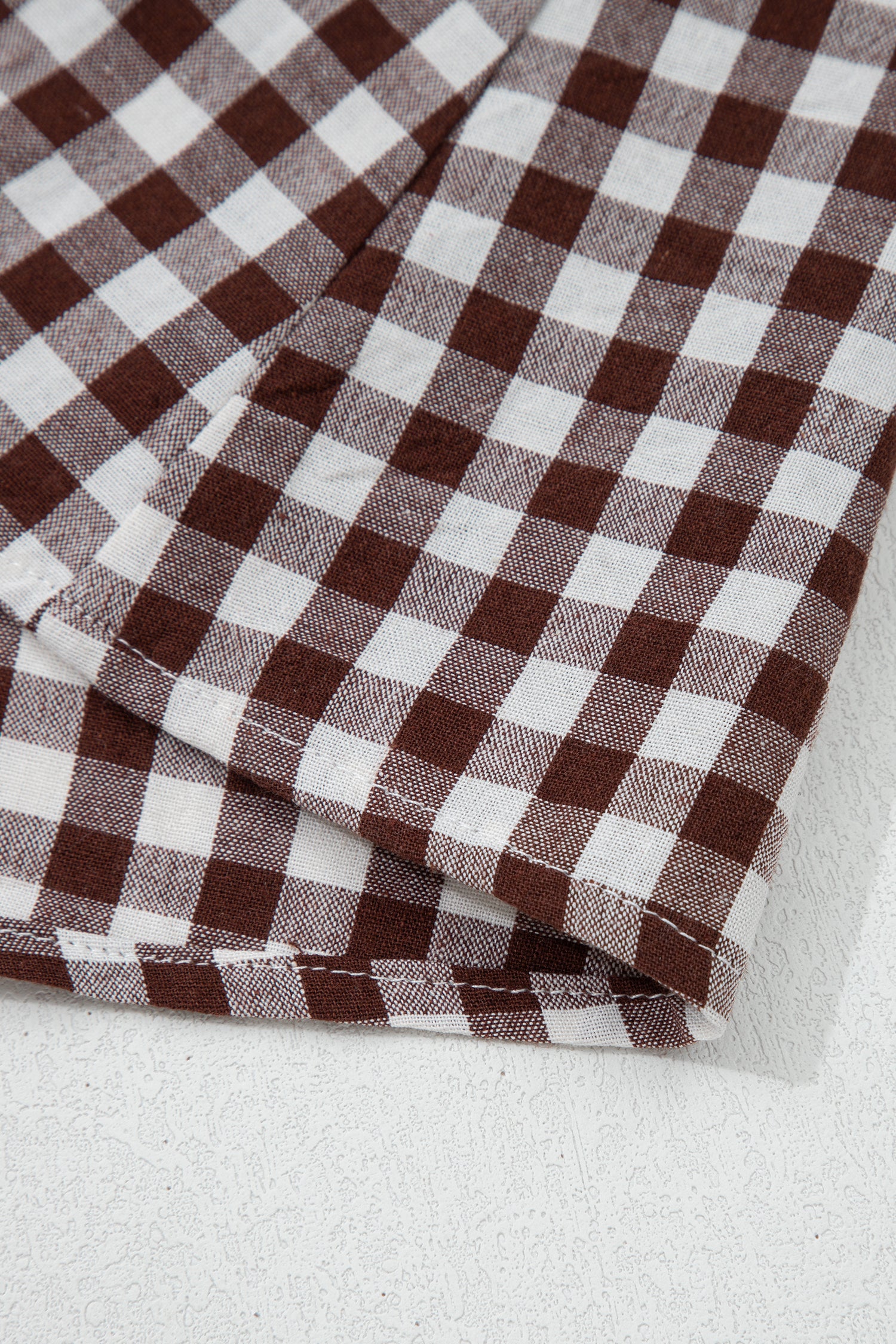 Checkered dress with zipper 