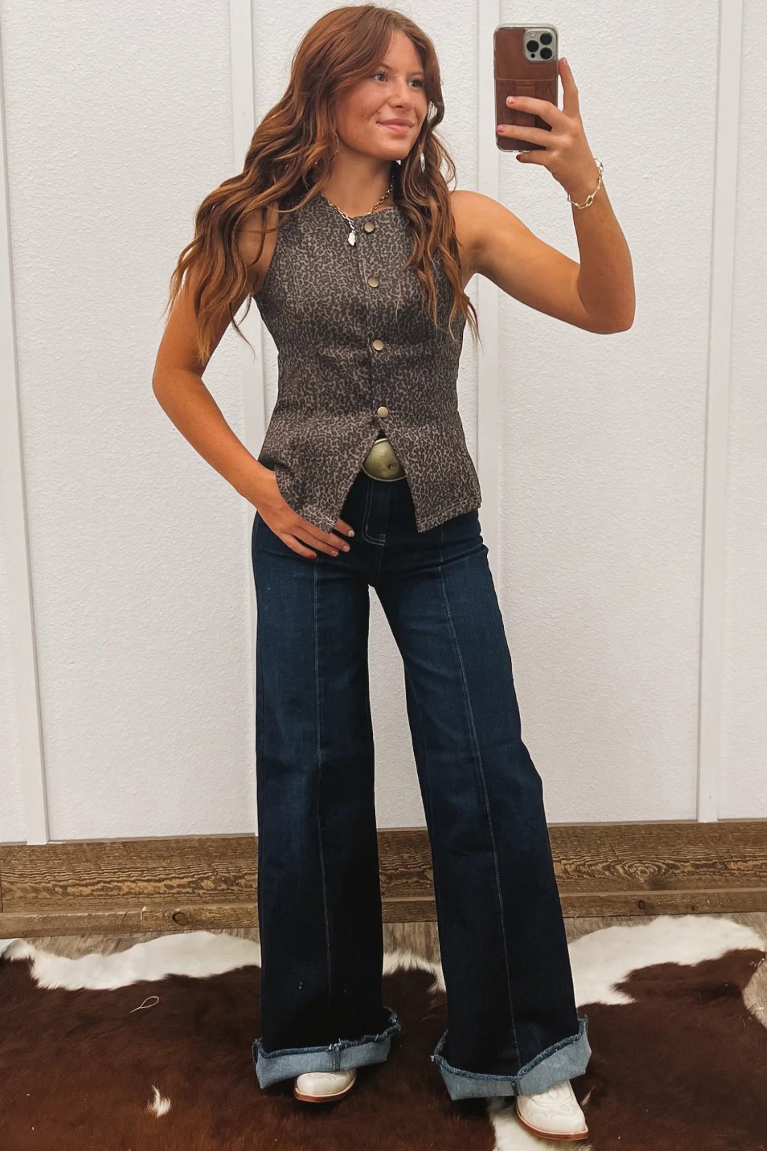 дамски деним елек