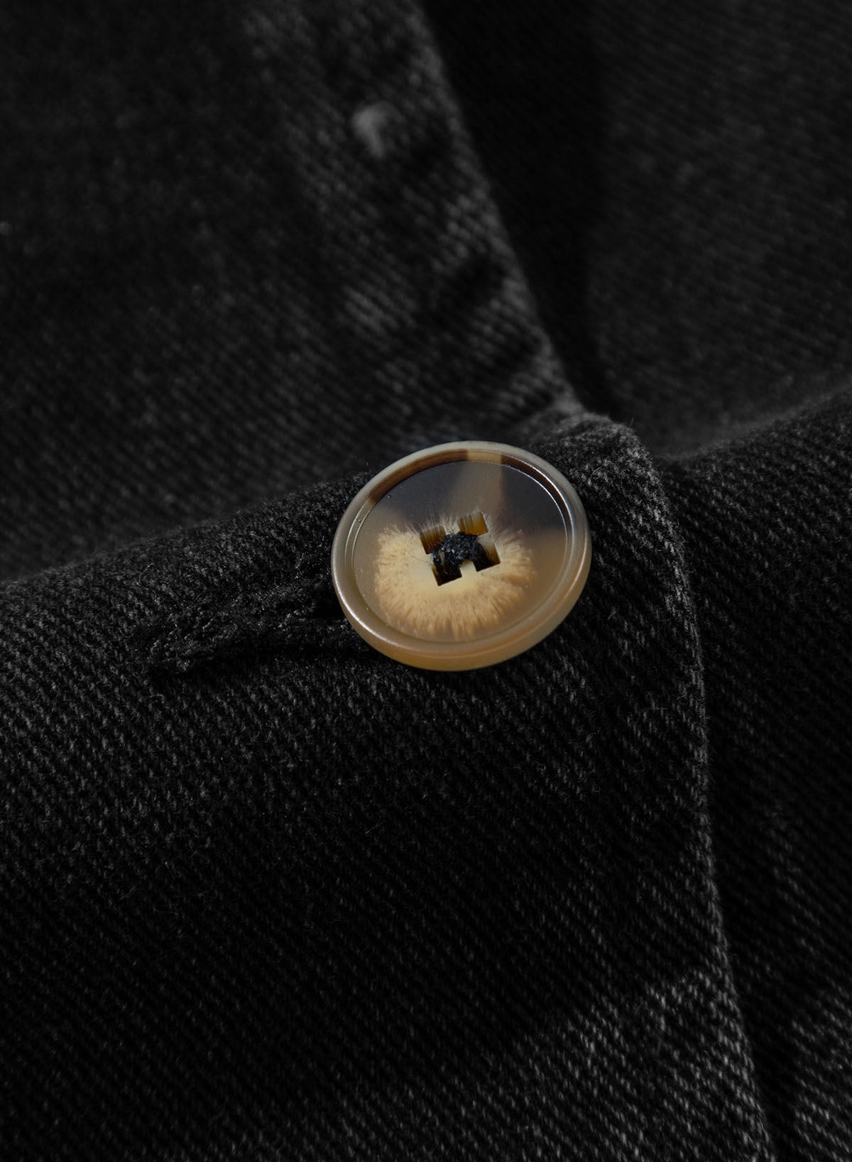 Denim jacket with lapel