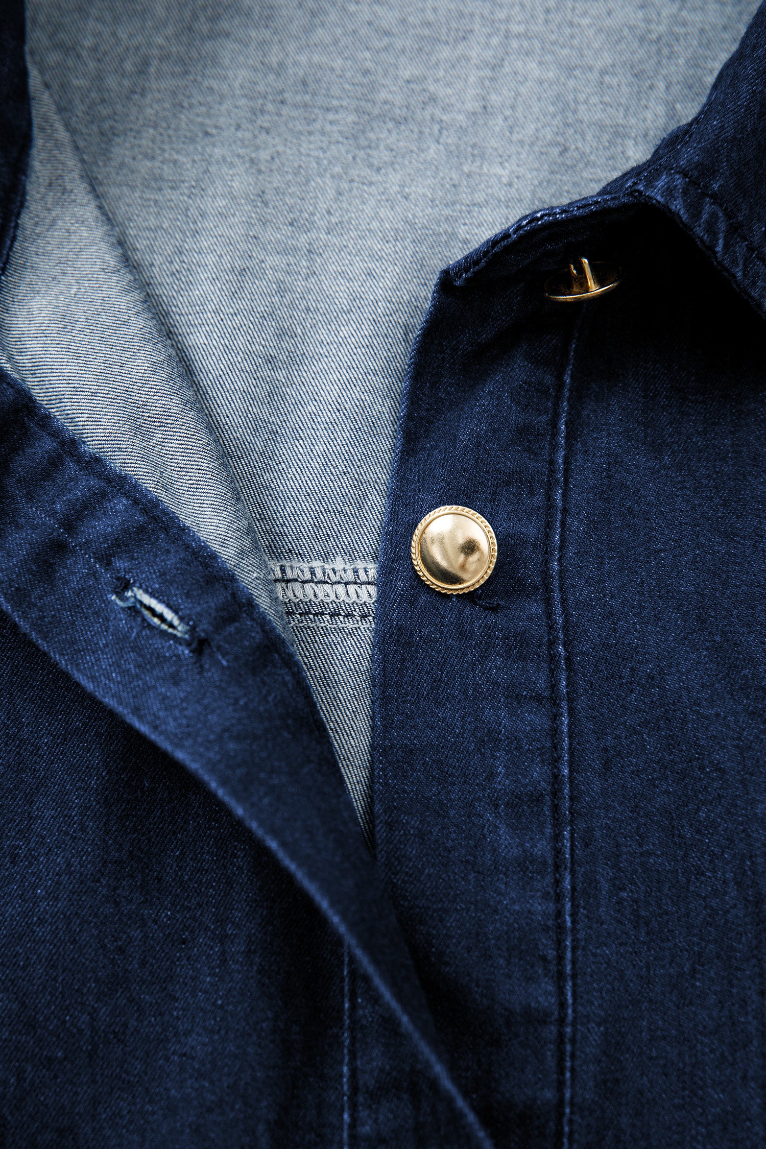 Дълга дънкова рокля