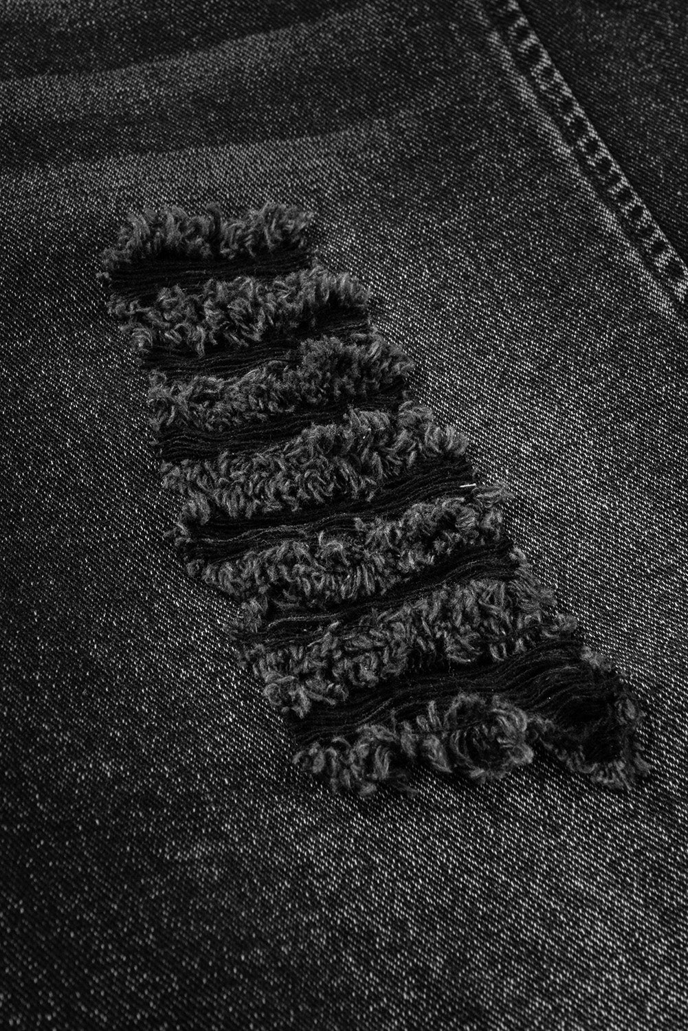 Denim jumpsuit with suspenders 