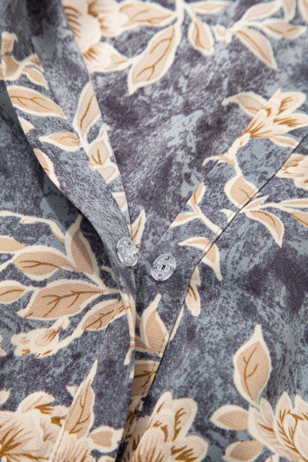 Long dress with floral print 