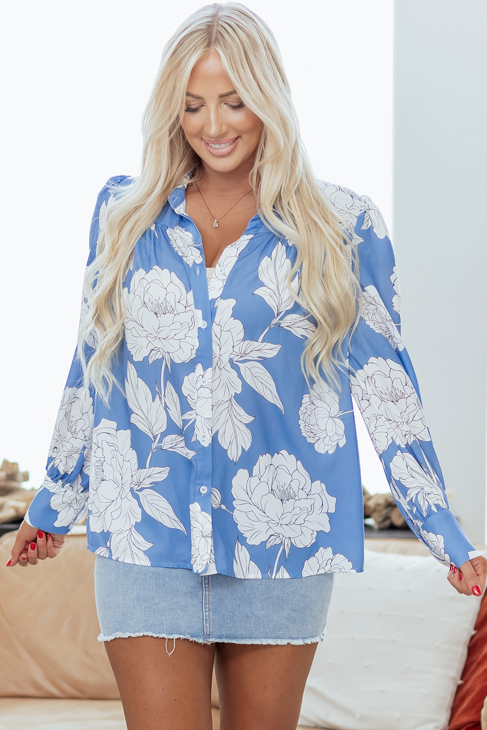 Floral print shirt 