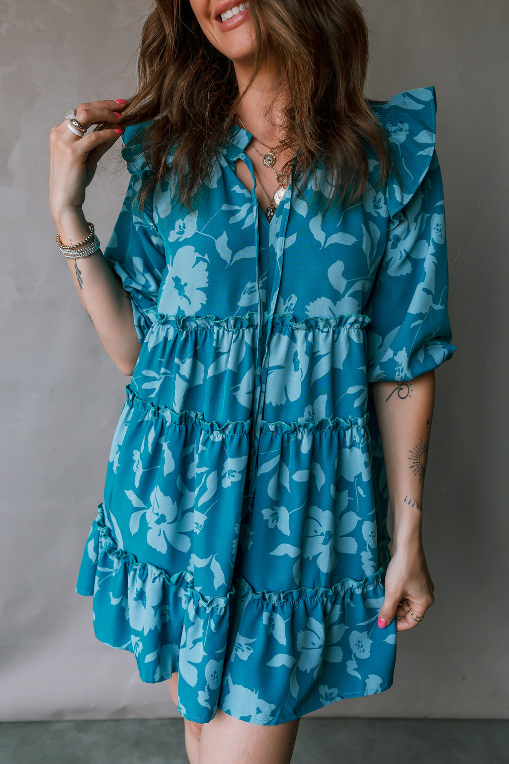 Floral print dress 