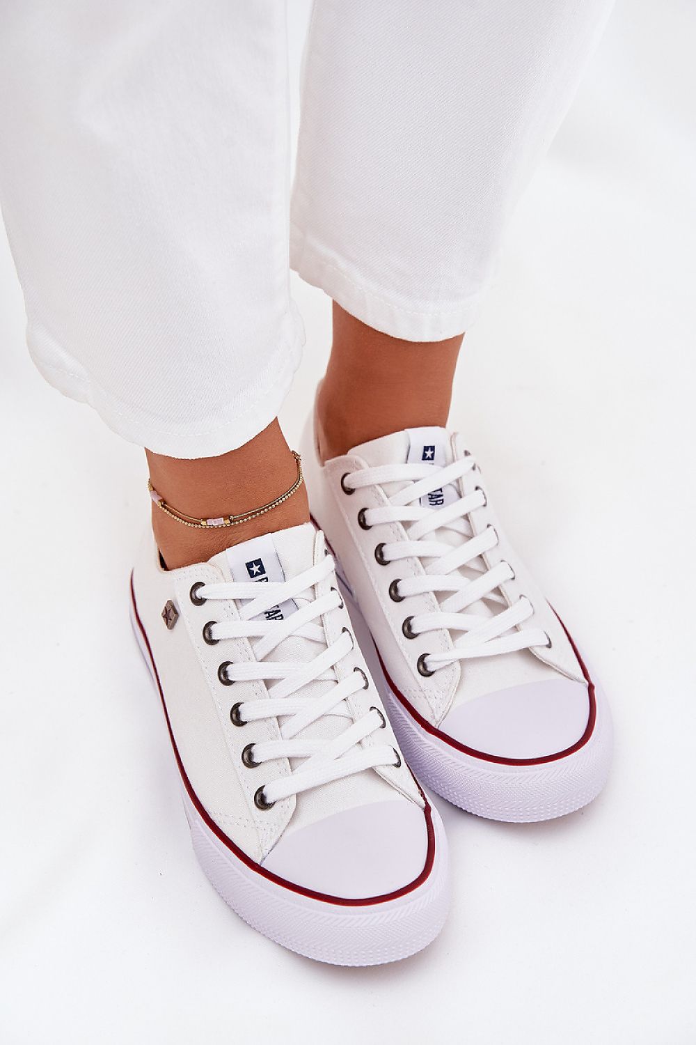 Casual кецове бели