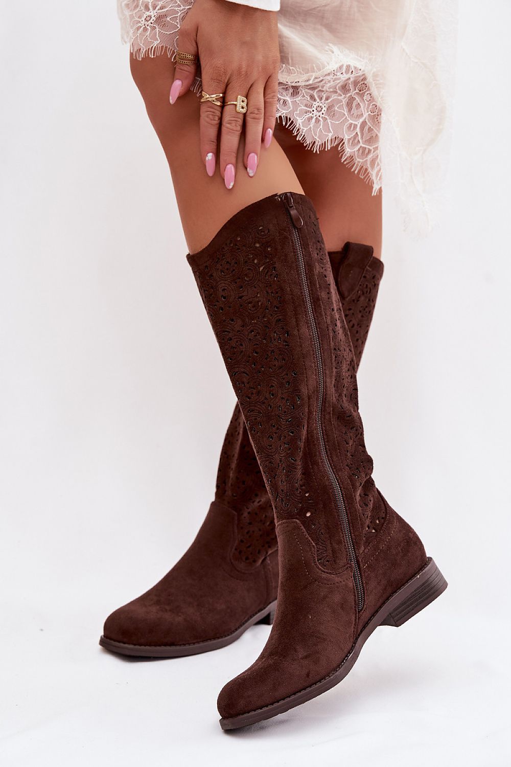  Ботуши с ажурна форма model 224441 Step in style 