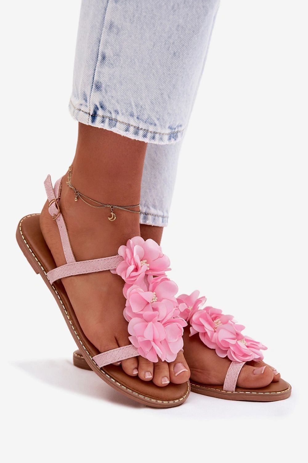 Дамски розови сандали