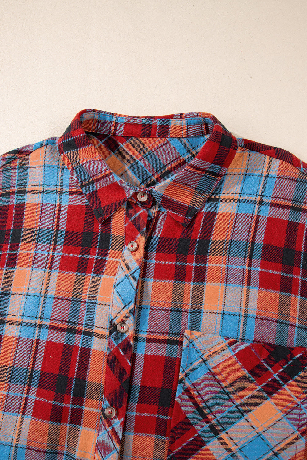 Cotton plaid shirt 