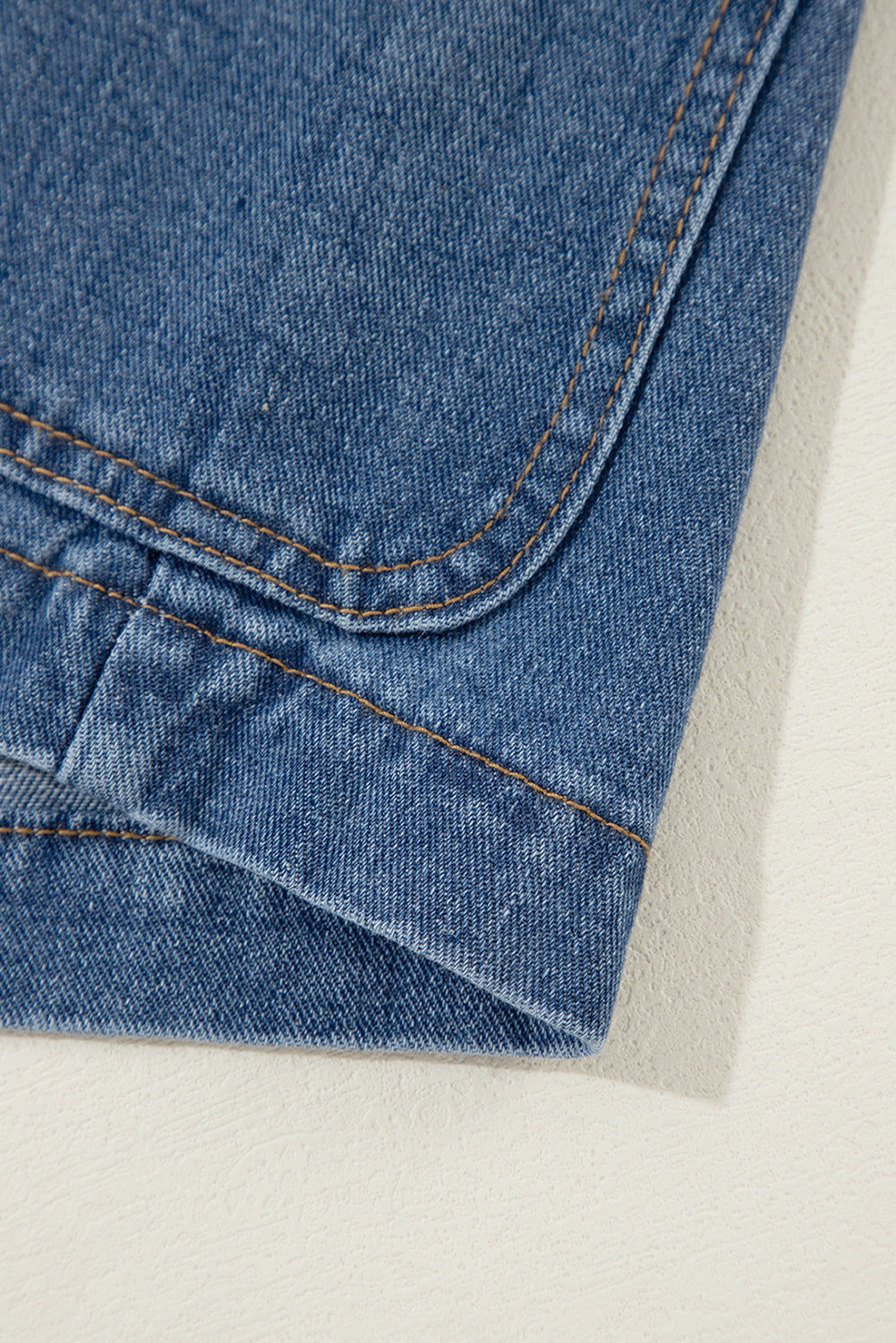 Denim jacket with lapel