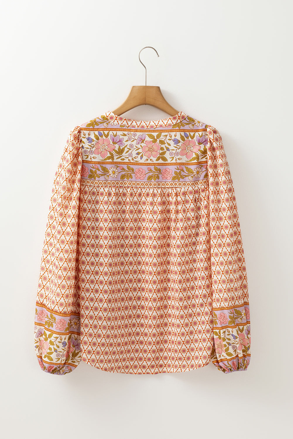 Риза с флорален принт