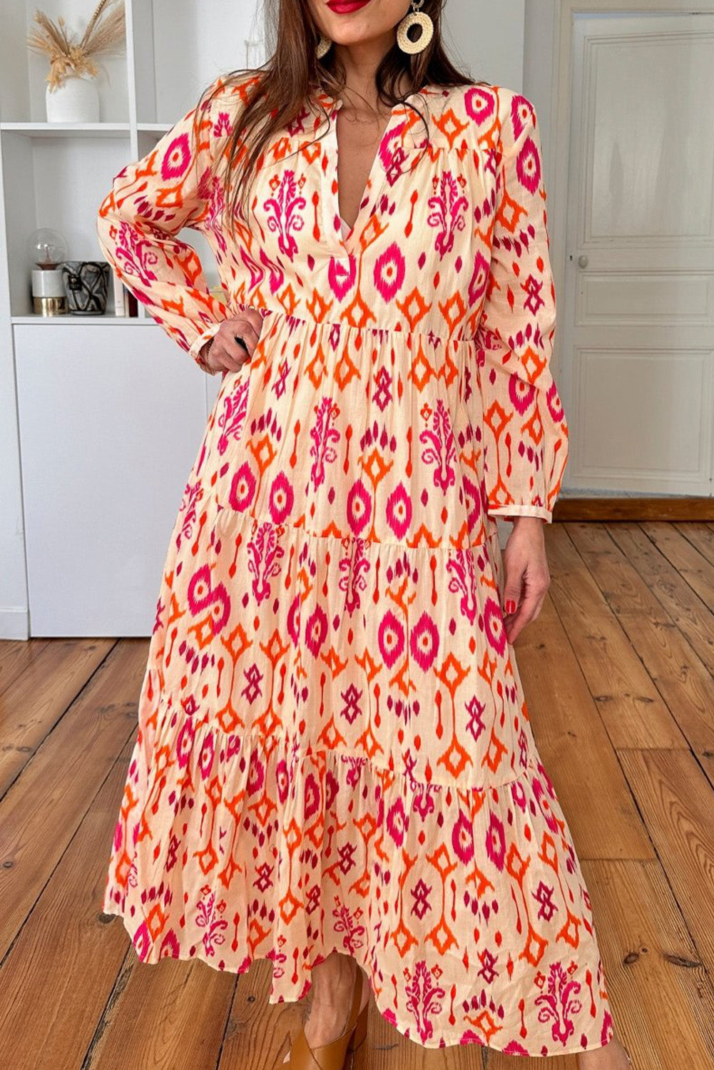 Long dress with print 