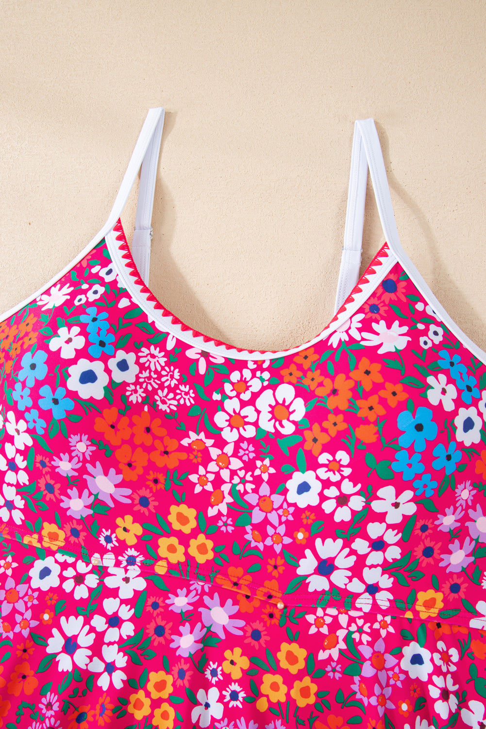 Floral print swim dress 