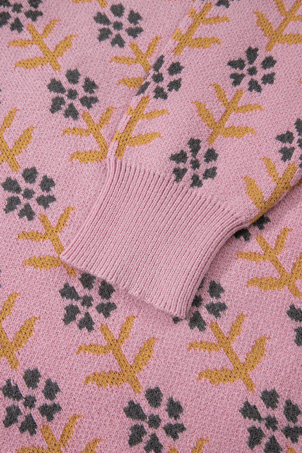 Жилетка с принт на цветя