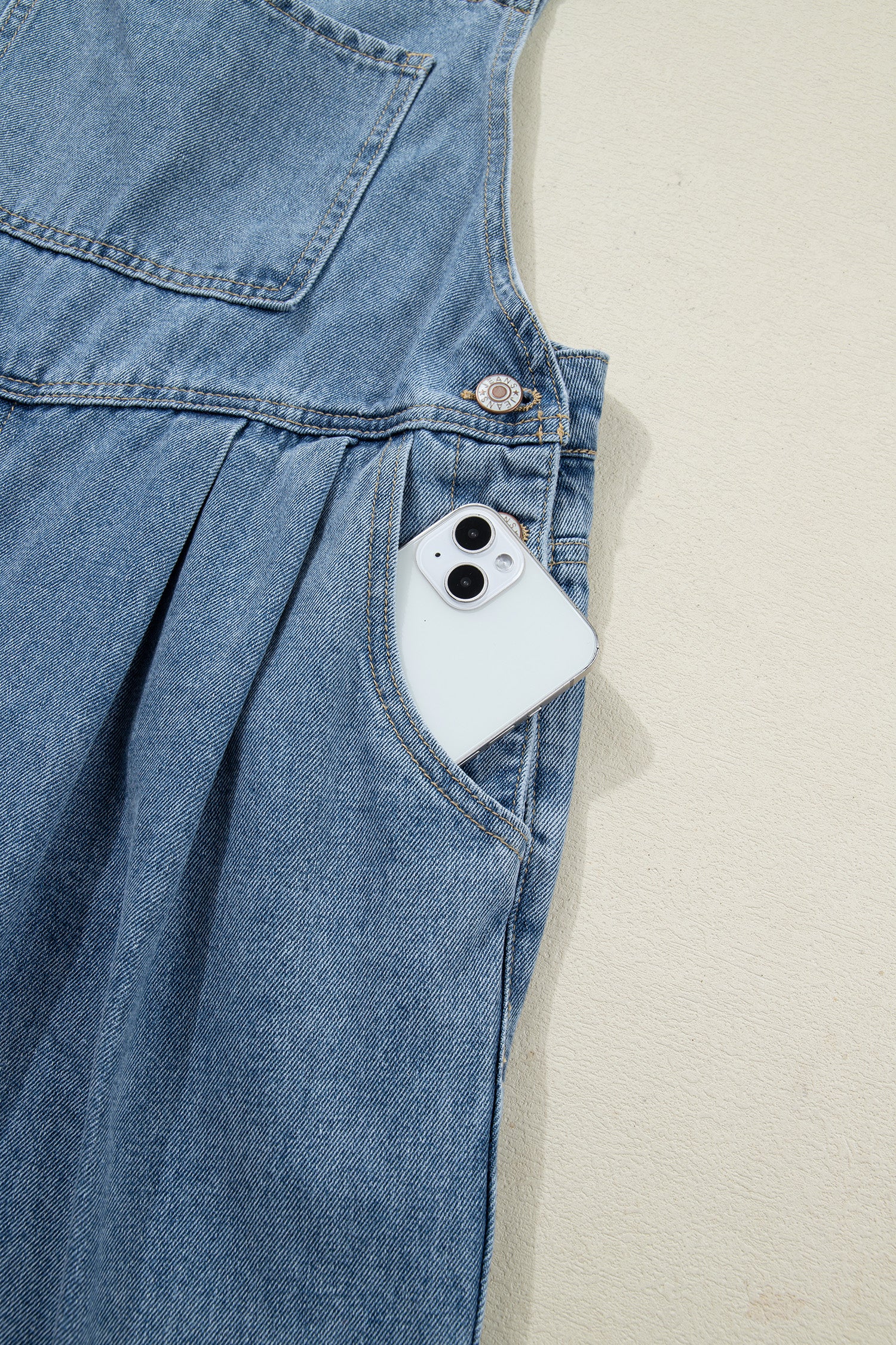Long denim jumpsuit 