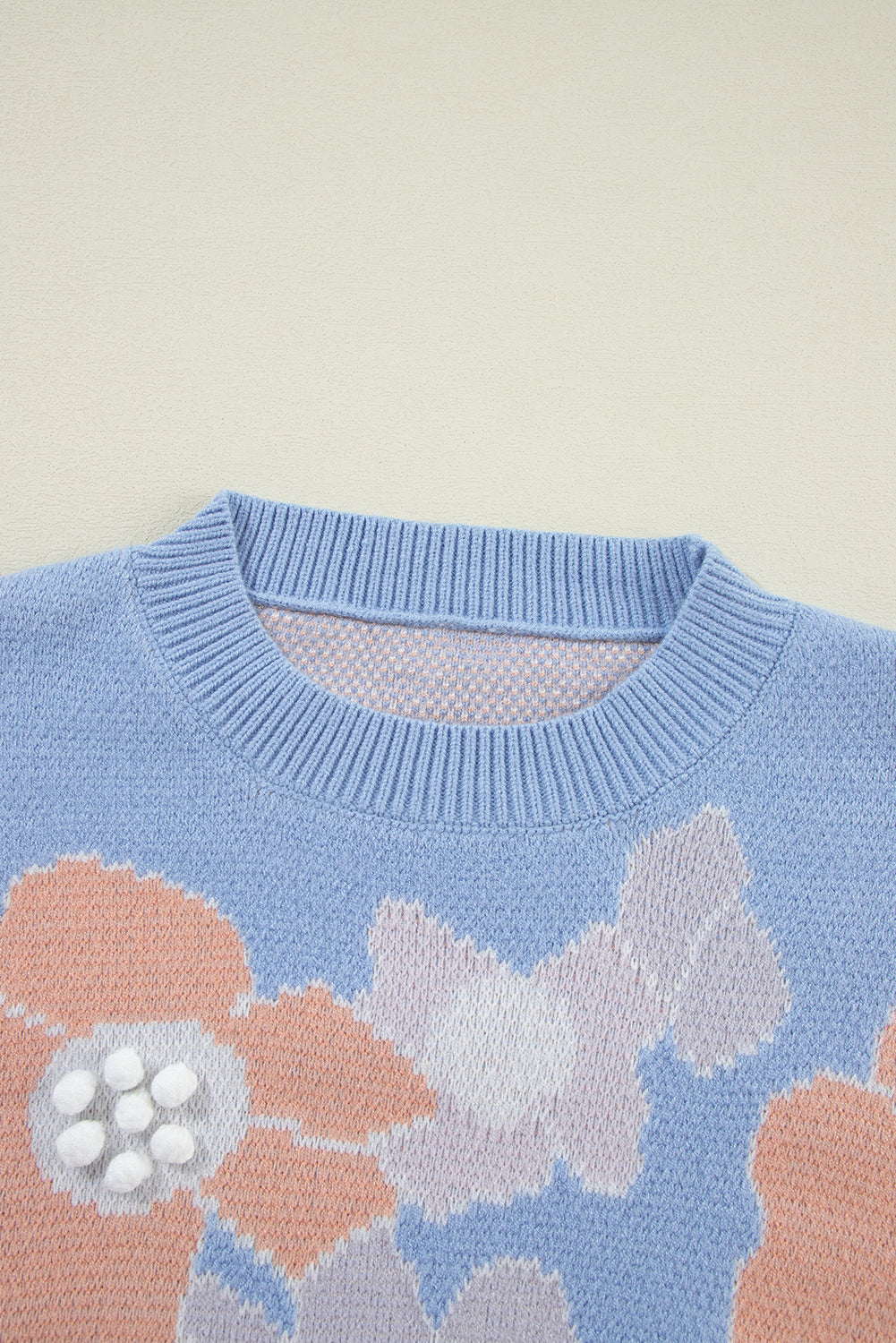 Floral print sweater 