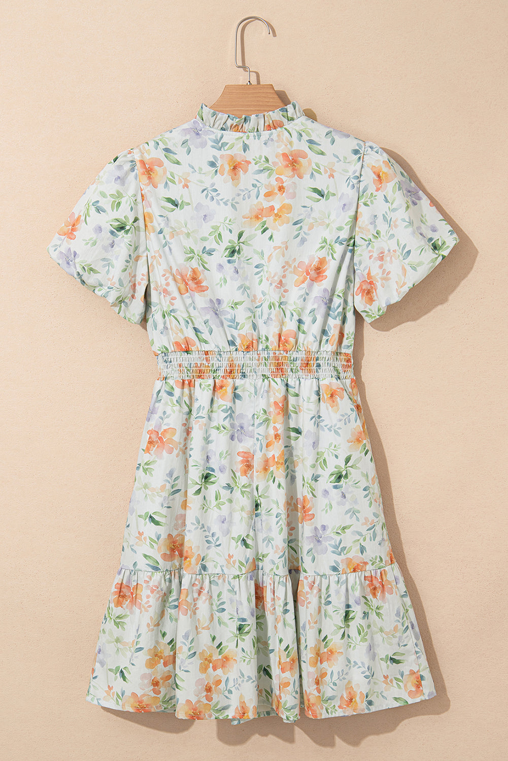 Cotton dress with floral print 
