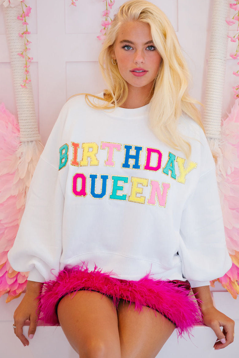 Blouse with the inscription "Birthday Queen" 
