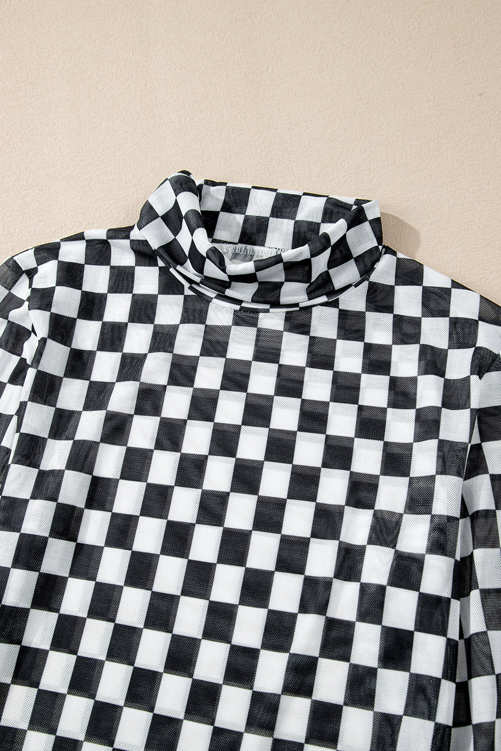 Боди с шахматен принт