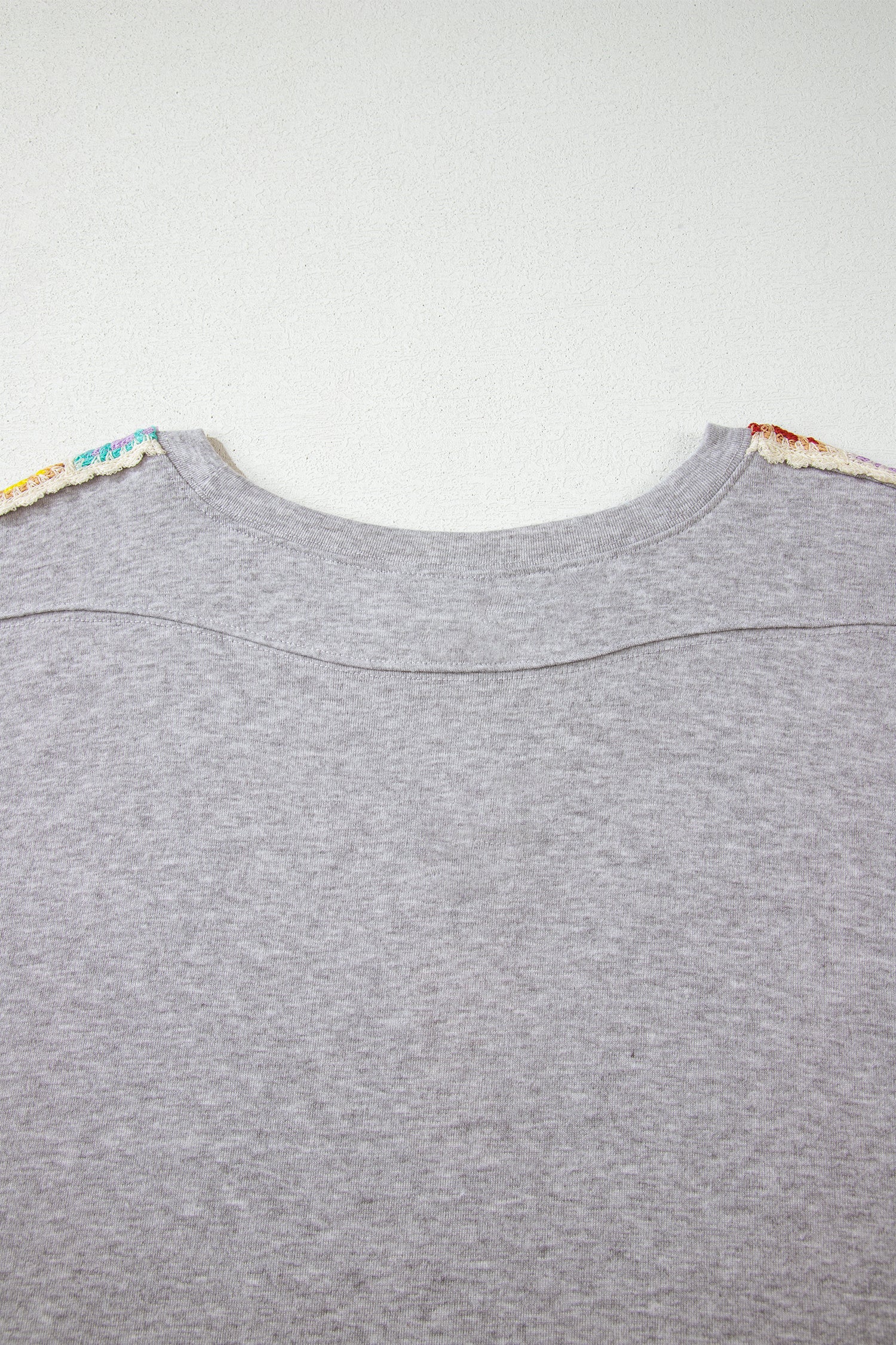 T-shirt with knitted details 