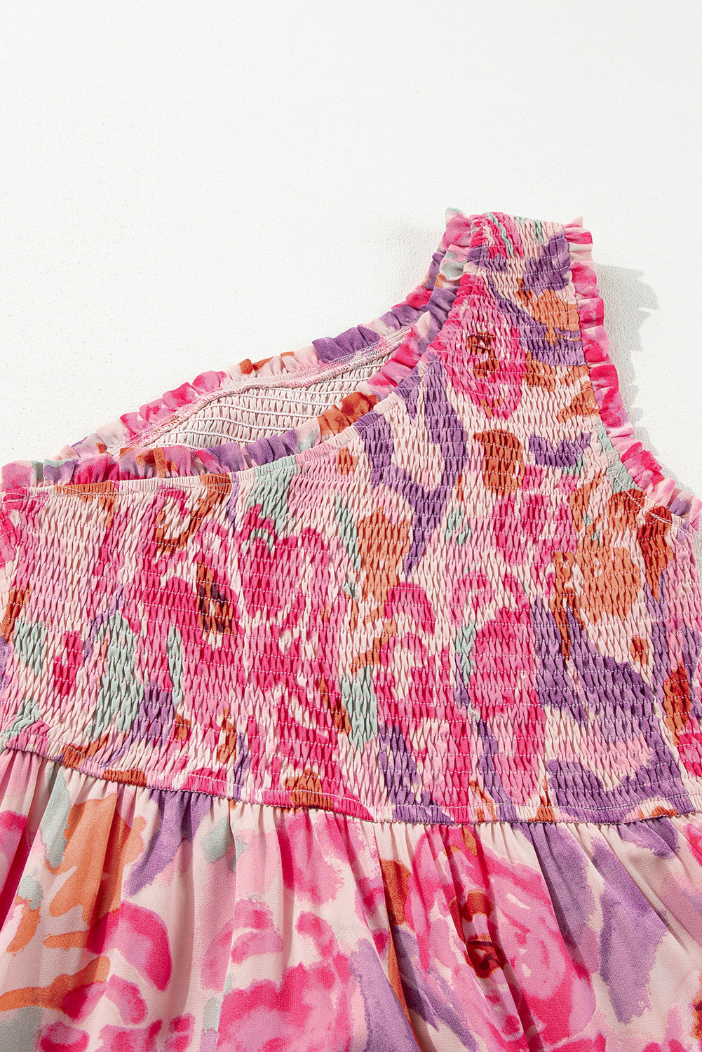 Long dress with floral print 