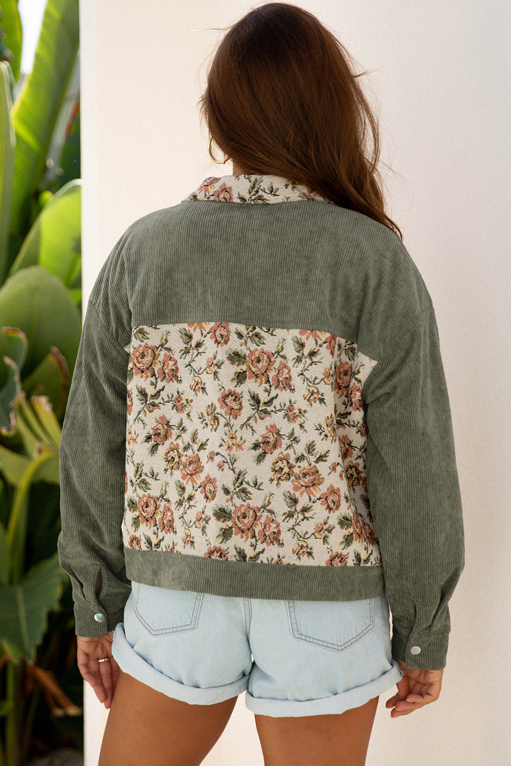 Floral print jacket 