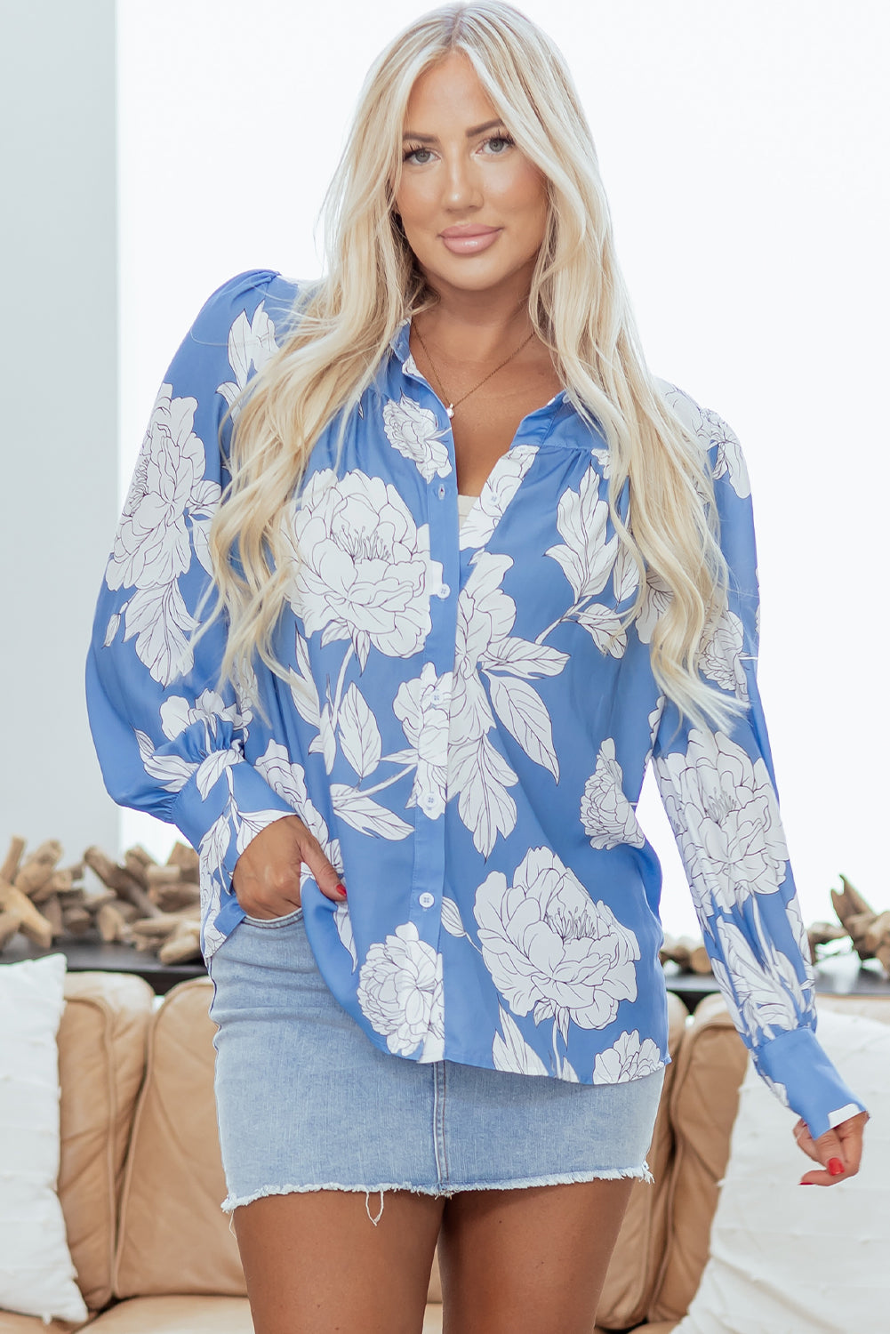 Floral print shirt 