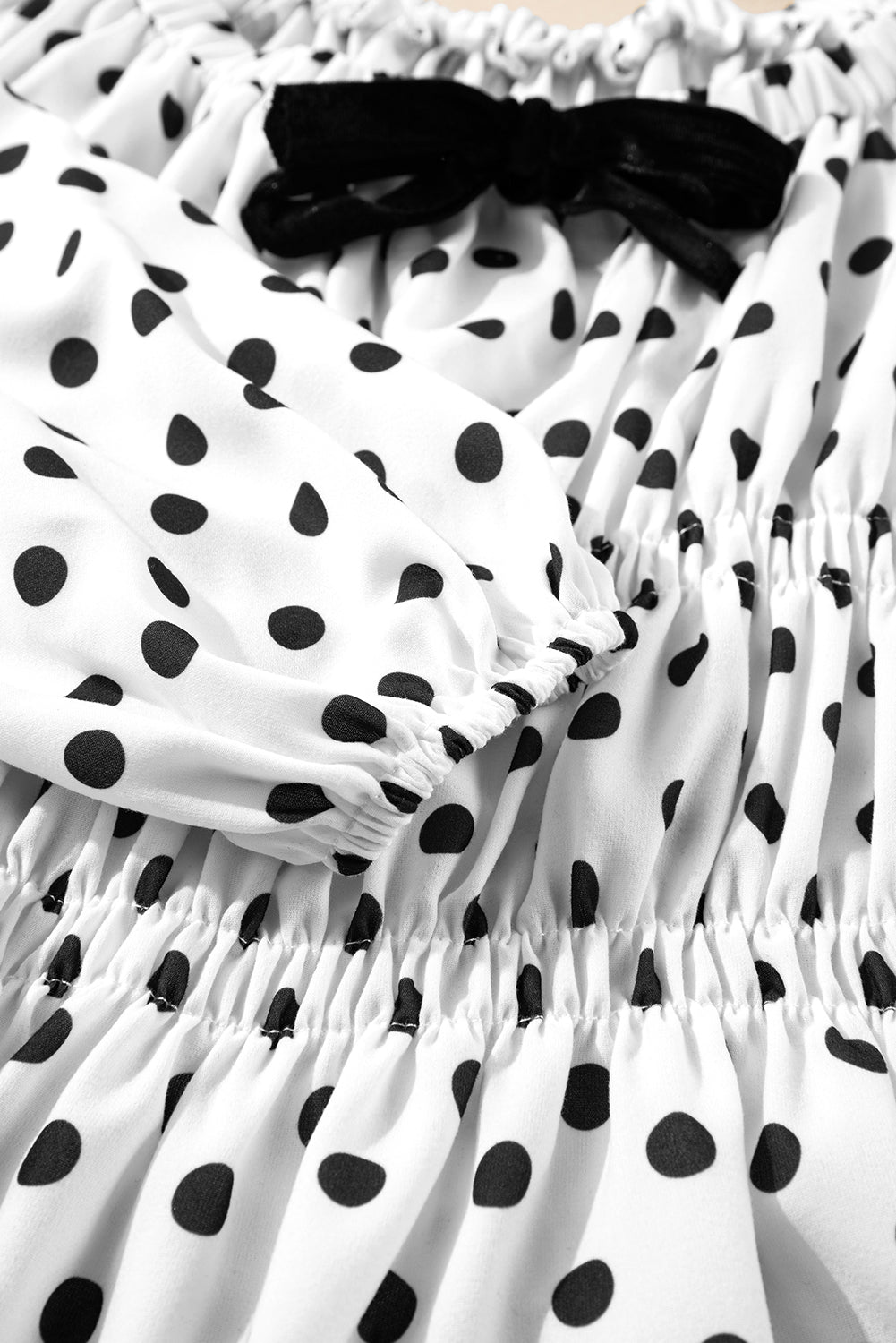 Polka dot print blouse 
