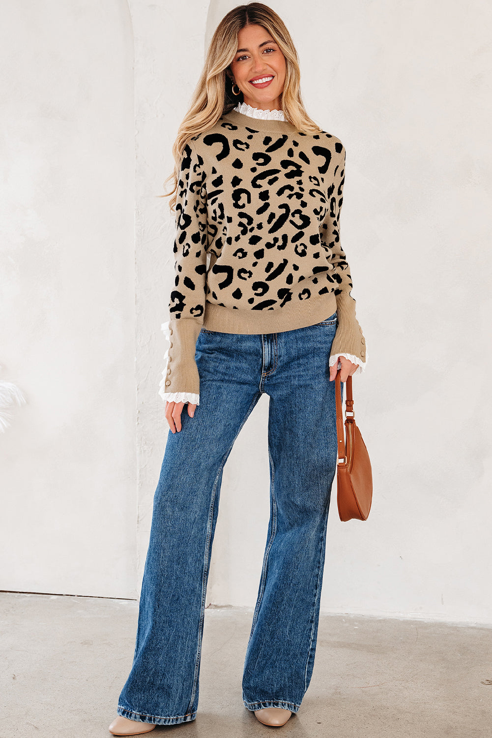 Leopard print sweater 
