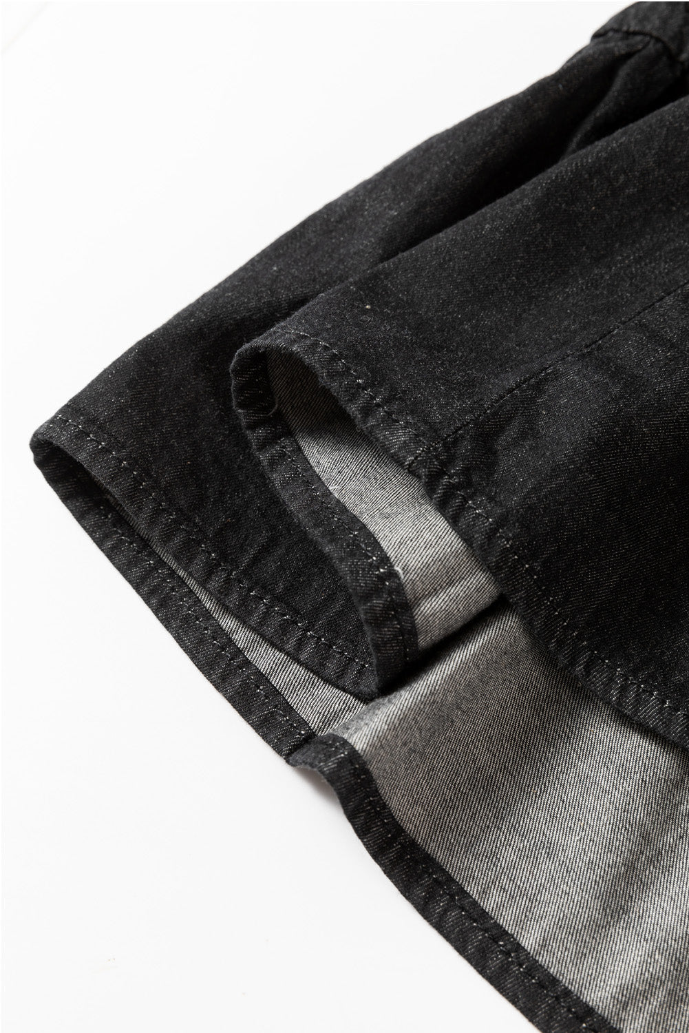 Свободна дънкова рокля с 3/4 ръкав