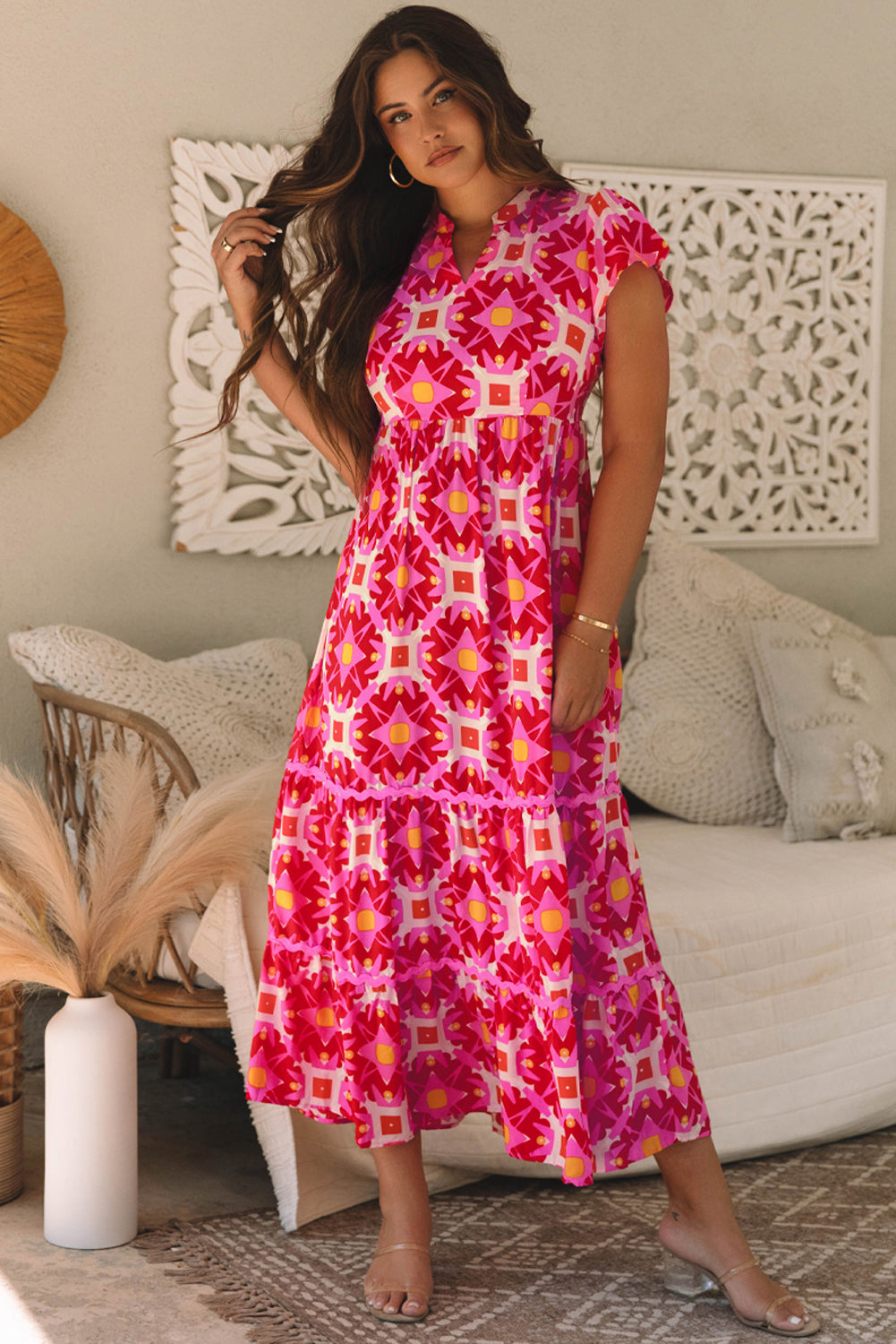 Long dress with print 