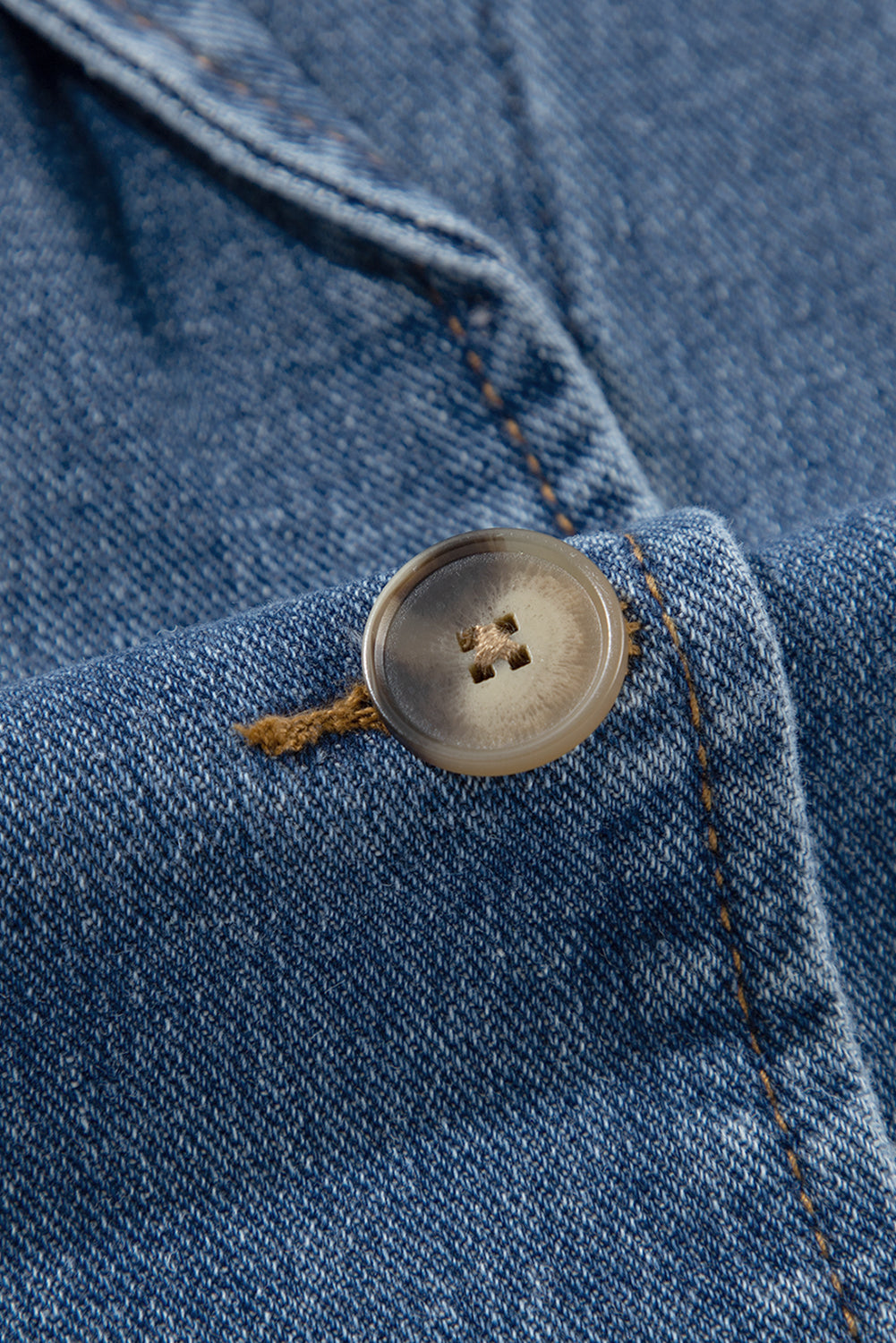 Denim jacket with lapel