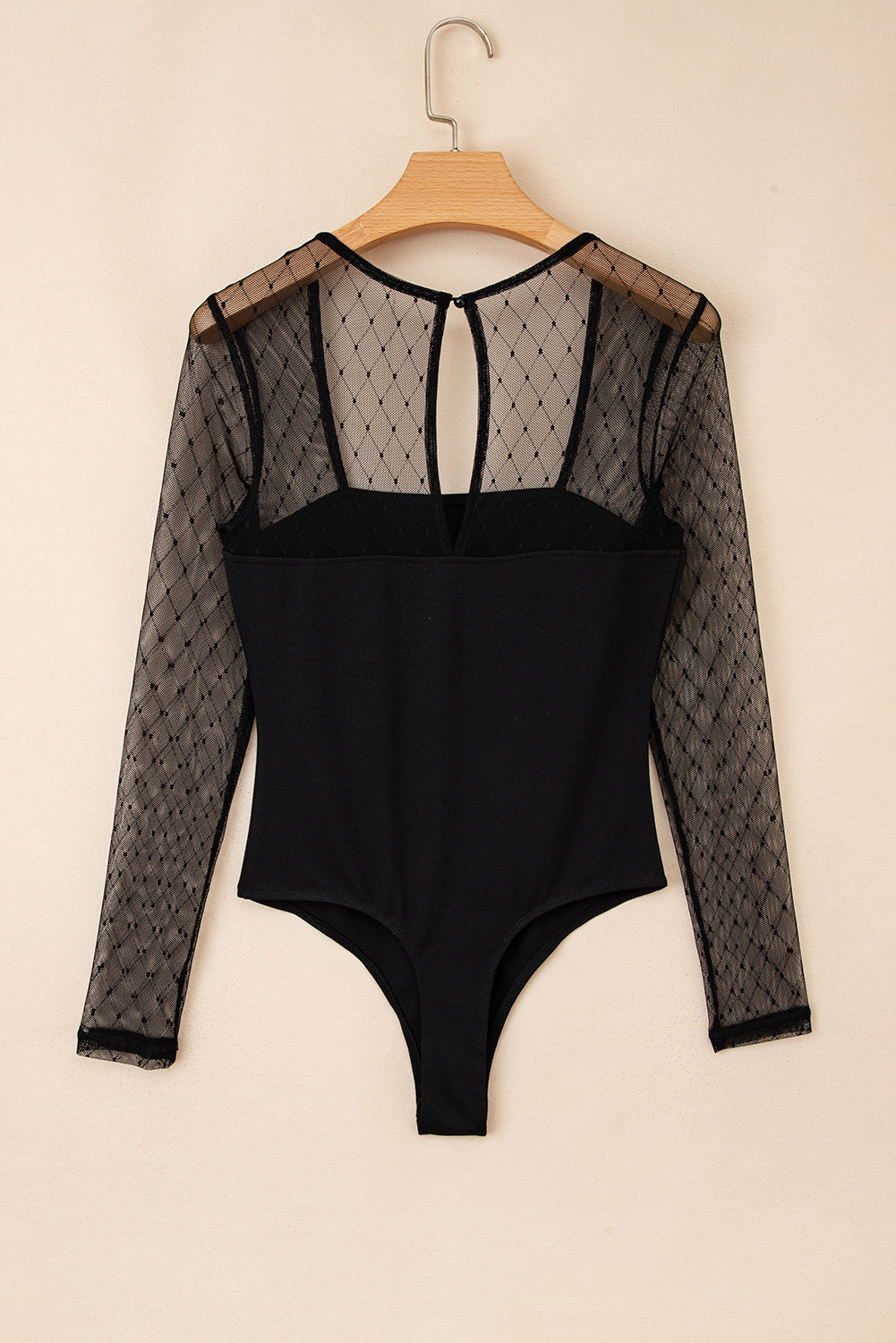 Bodysuit with mesh sleeves 