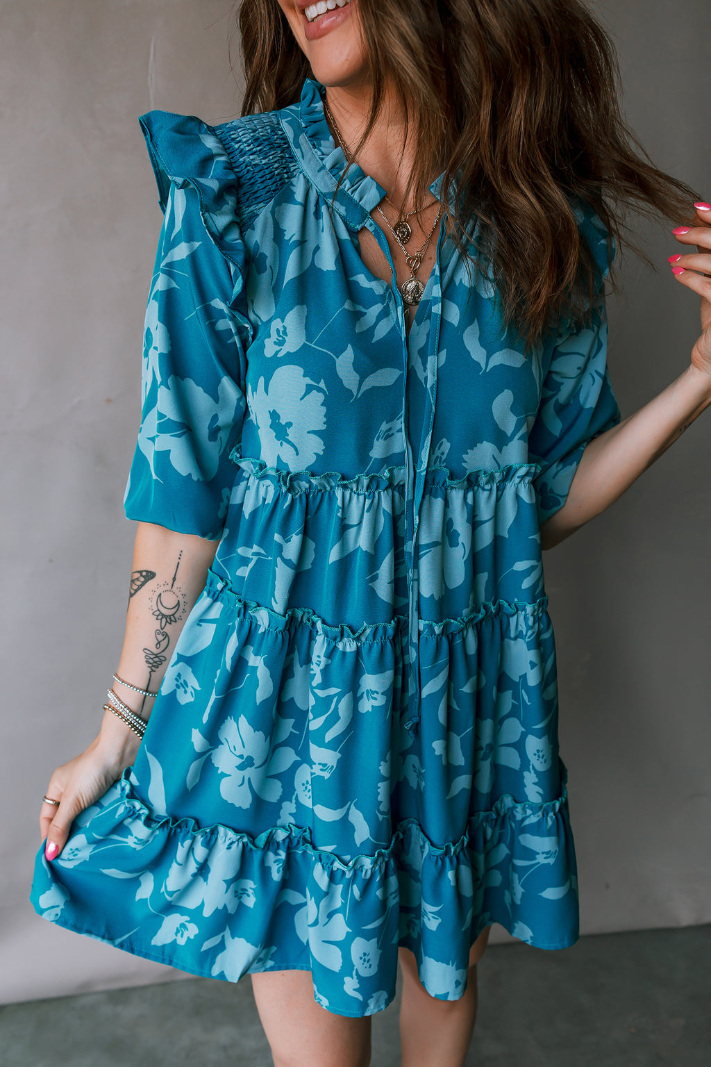 Floral print dress 