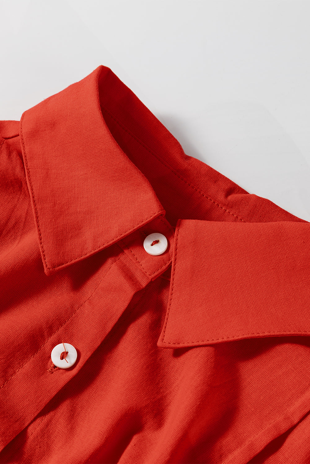 Рокля тип риза, от памук и лен