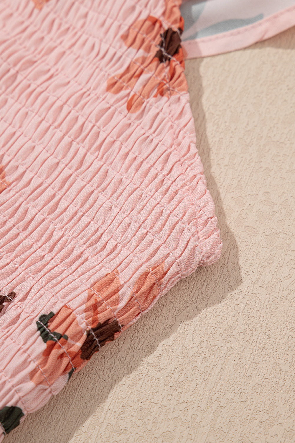 Long dress with floral print 