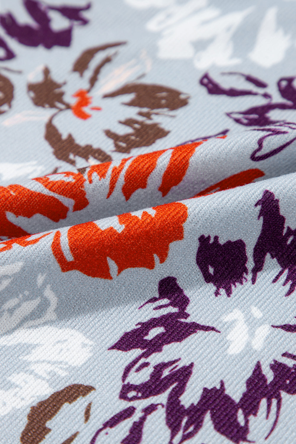 Long jumpsuit with floral print 