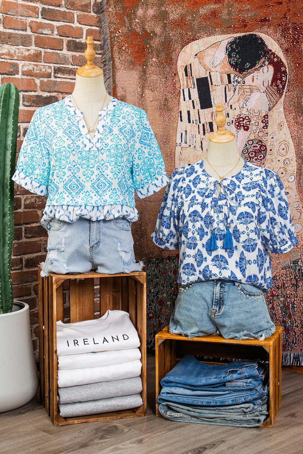 Блуза с къс ръкав