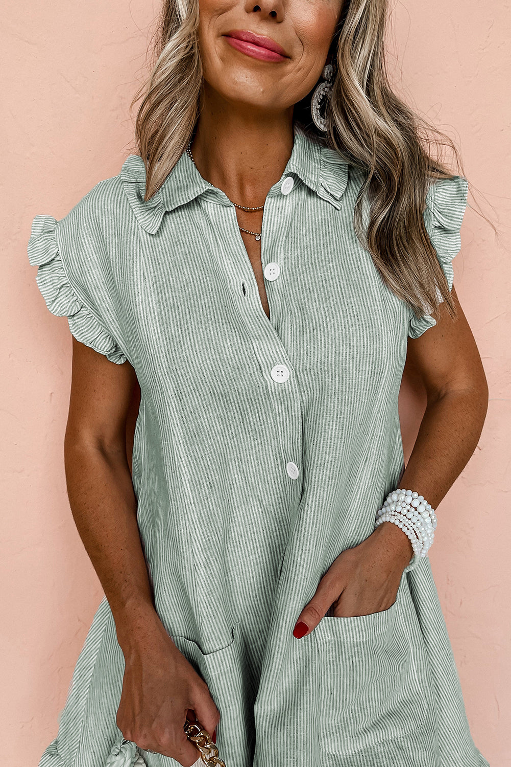 Cotton shirt dress 