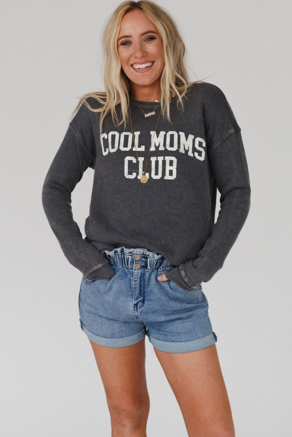 Блуза с надпис "Cool Moms Club"