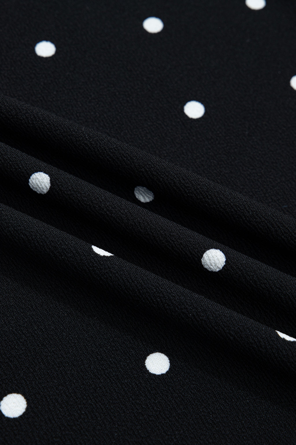 Black Plus Size Dotted Casual T-Shirt