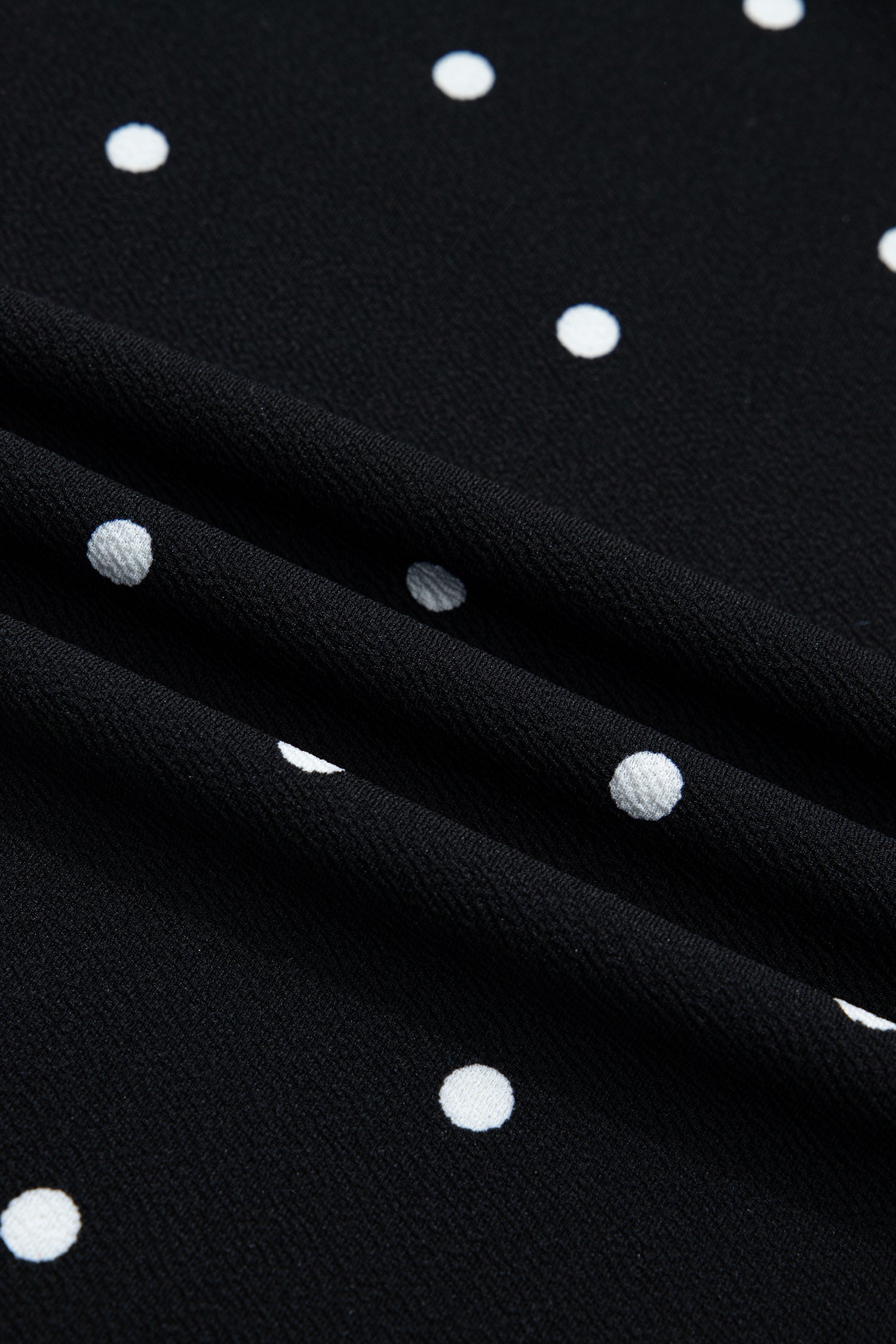 Black Plus Size Dotted Casual T-Shirt